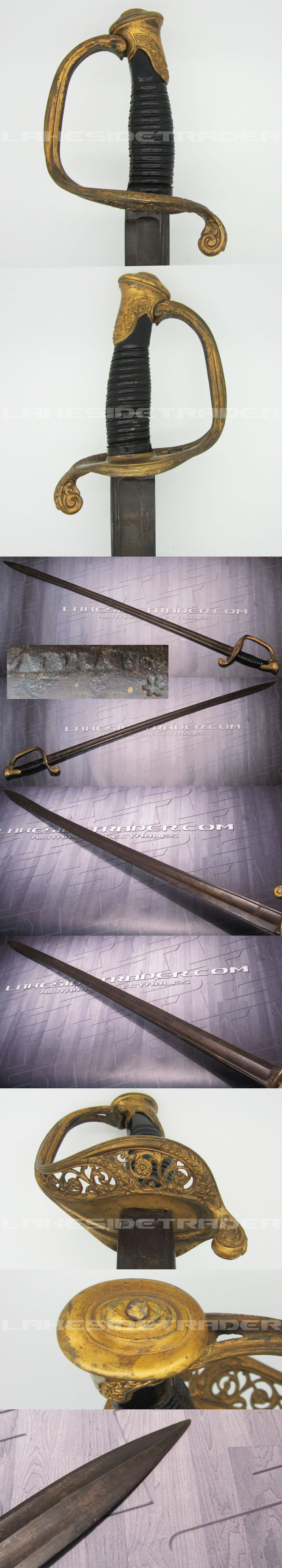 US Civil War Model 1850 Army Staff & Field Officers Sword