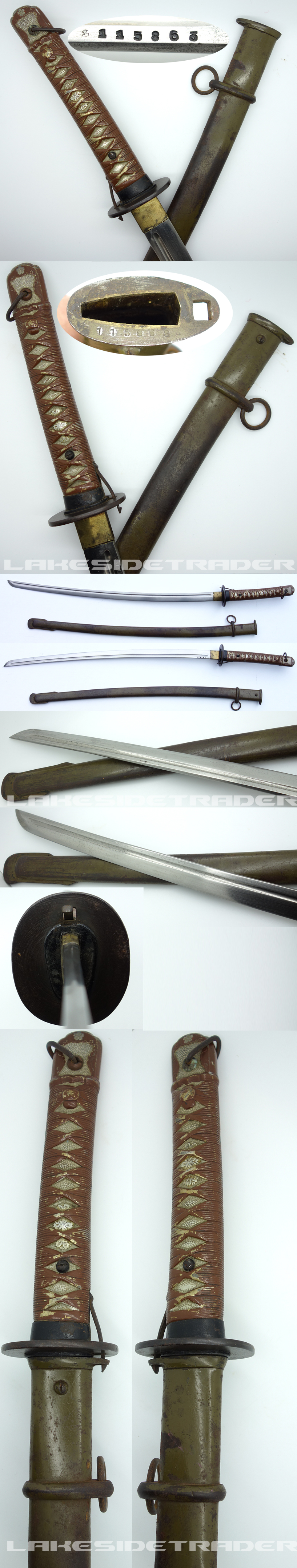 Japanese Type 95 Army NCO Samurai Sword