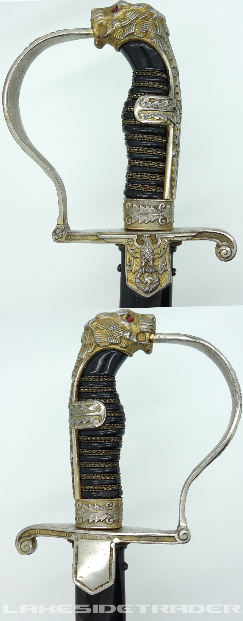 Alcoso Art-deco Army Panther-head Sword