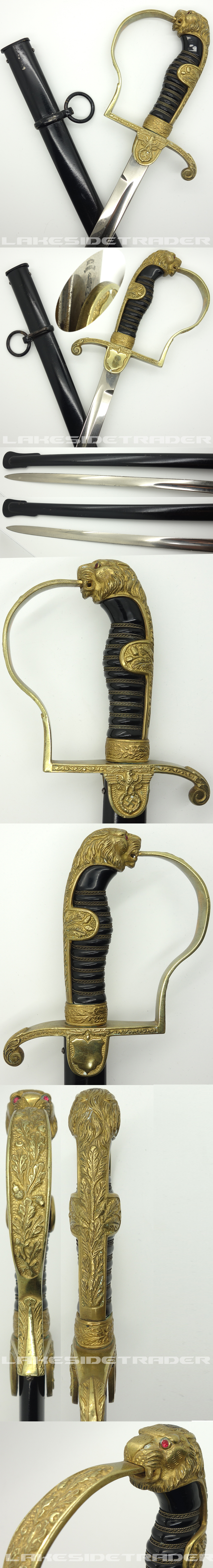  Lion Head Sword by Anton Wingen Jr.