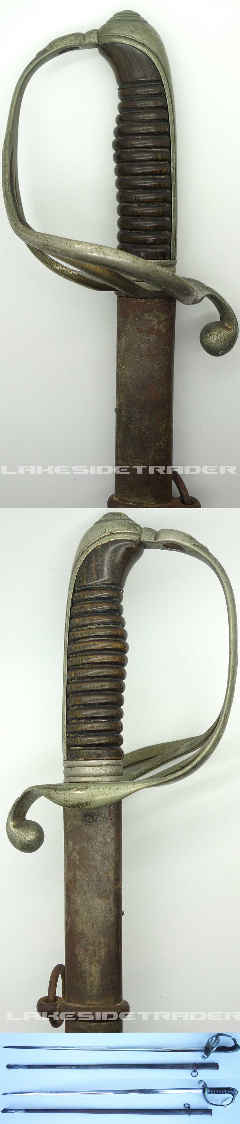 Personalized M1882 French Infantry Officers Sword 