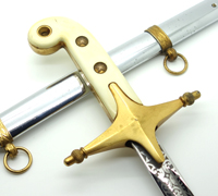 Named - US Marine Corps Officer’s Mameluke Sword - H-H