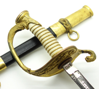 Named - USN Model 1852 Officer’s Dress Sword