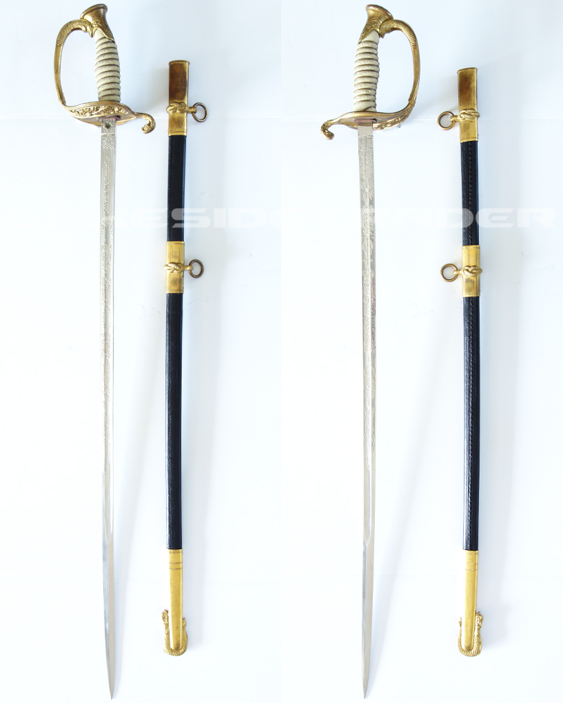 Named, WWII - USN Model 1852 Officer’s Dress Sword