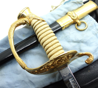 USN Model 1852 Officer’s Dress Sword with Case