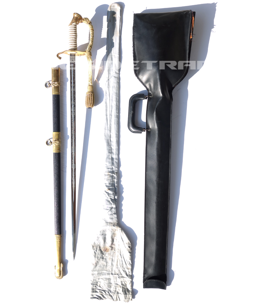 Named - USN Officer’s Dress Sword Bag and Case