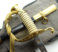 Named - USN Officer’s Dress Sword Bag and Case