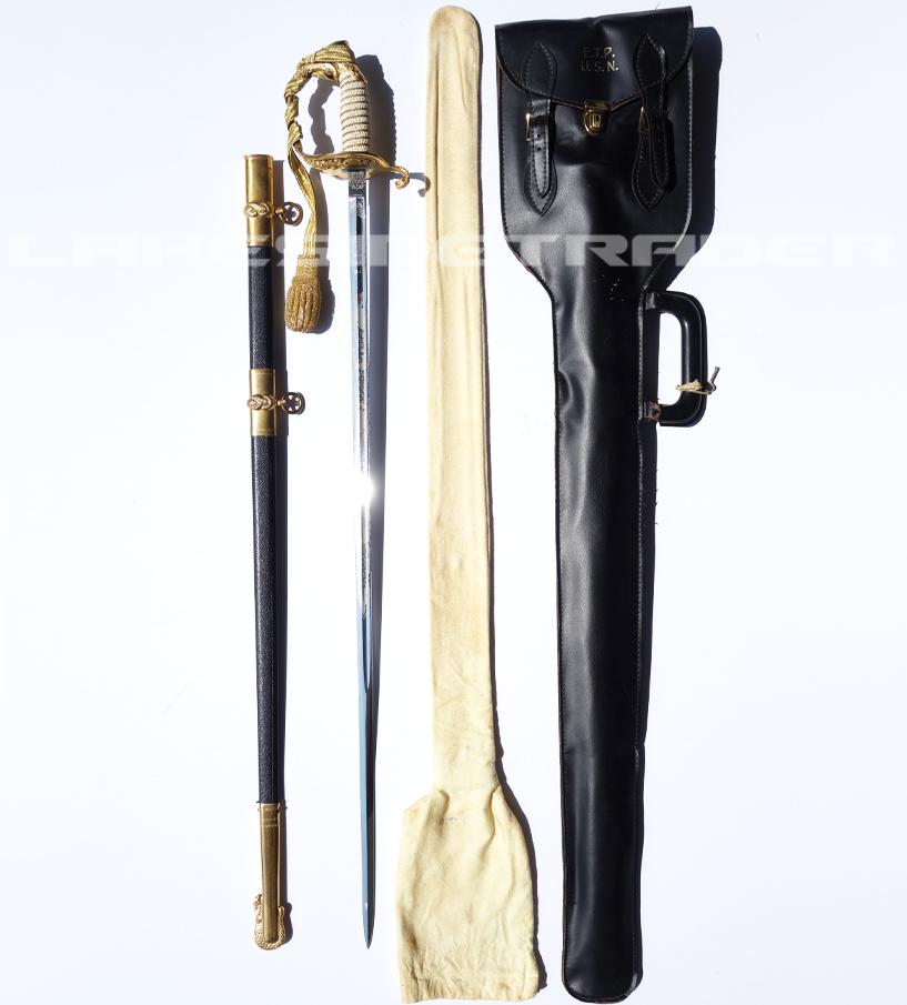 Named - USN Officer’s Dress Sword Bag and Case