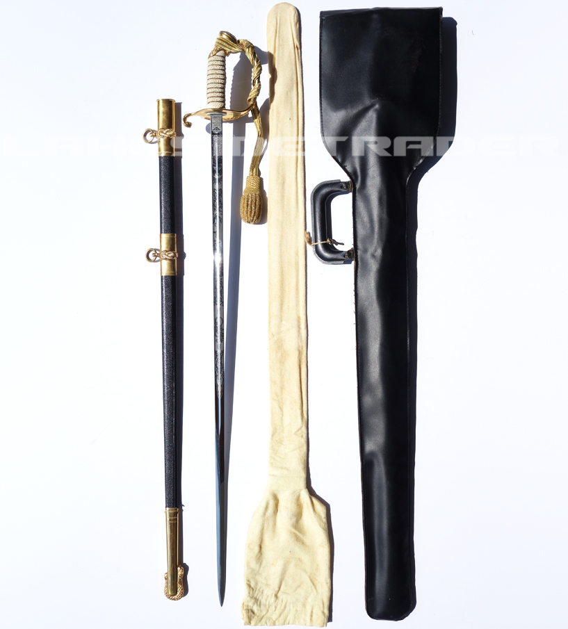 Named - USN Officer’s Dress Sword Bag and Case