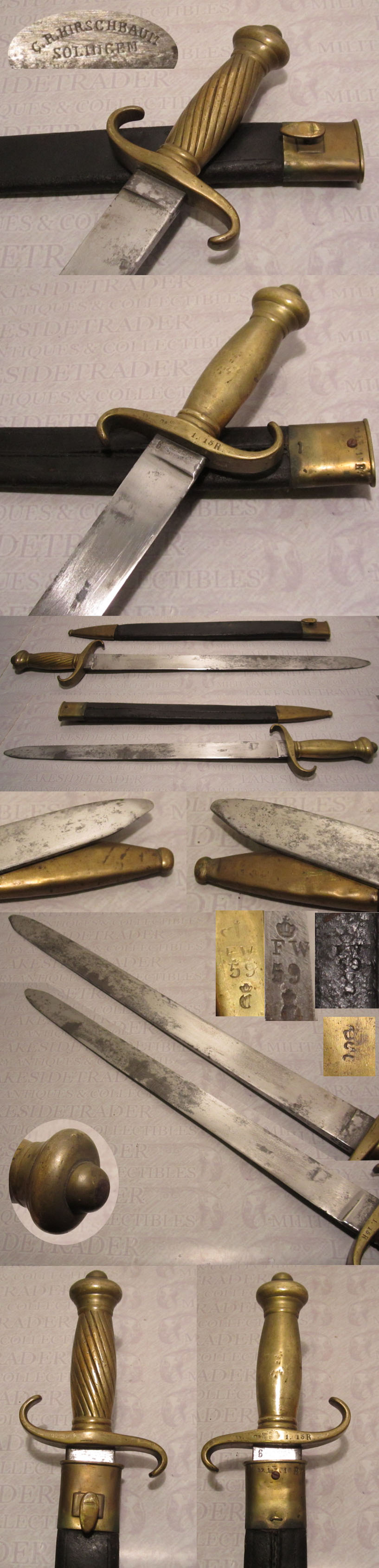 Prussian Infantry Falchion/Short Sword m-1852