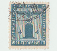 4 Pfenning Deutsches Reich Cancelled Stamp 1938