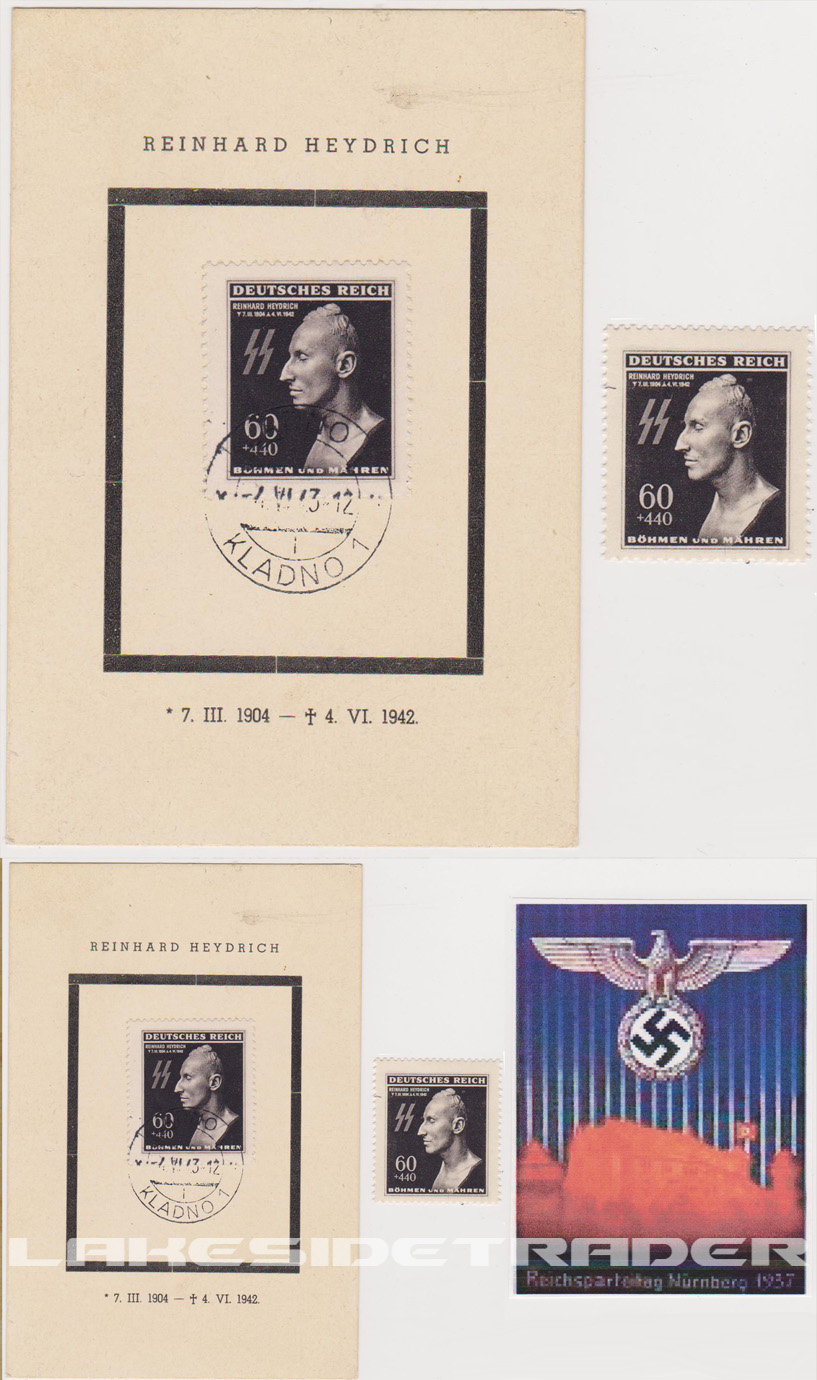 Reinhard Heydrich 'Death Mask' Stamps
