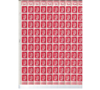 WWII Hitler Head Stamp Sheet of 100 stamps