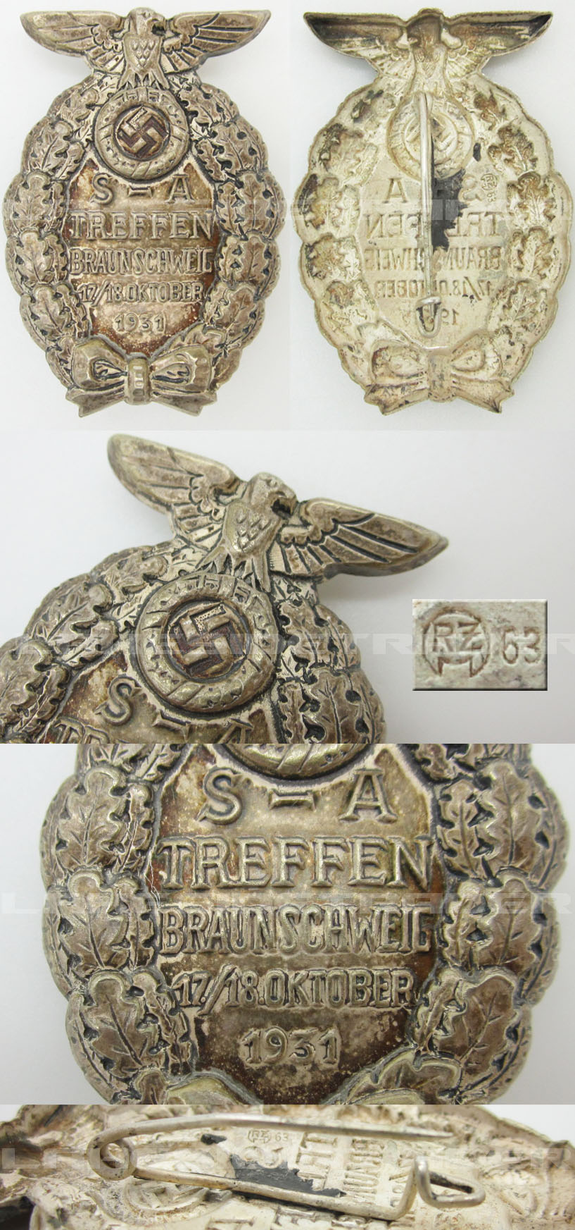 Bruswick Rally Badge 1931