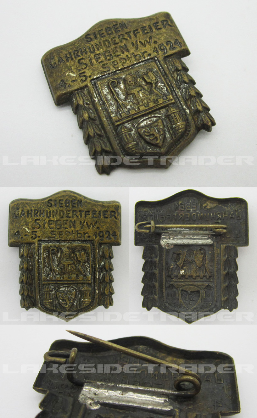 Siegen Coat of Arms 7th Century Tinnie 1924