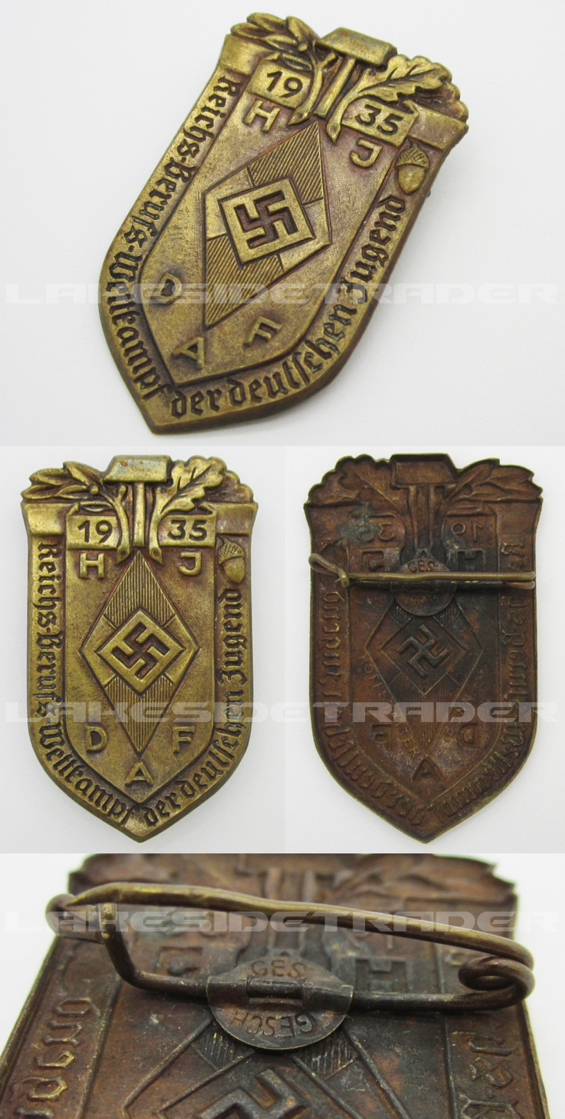Hitler Youth Trade Competition Tinnie 1935