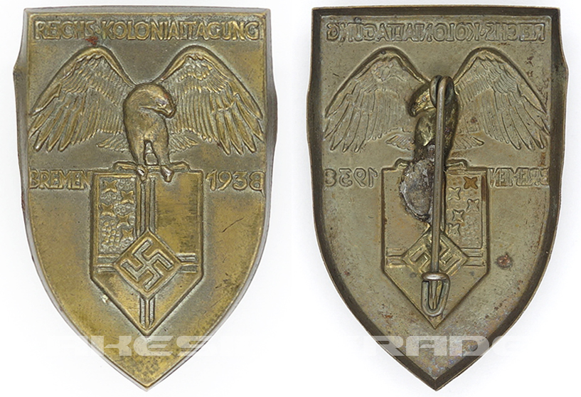 Reichskolonialbund Bremen Pin 1938
