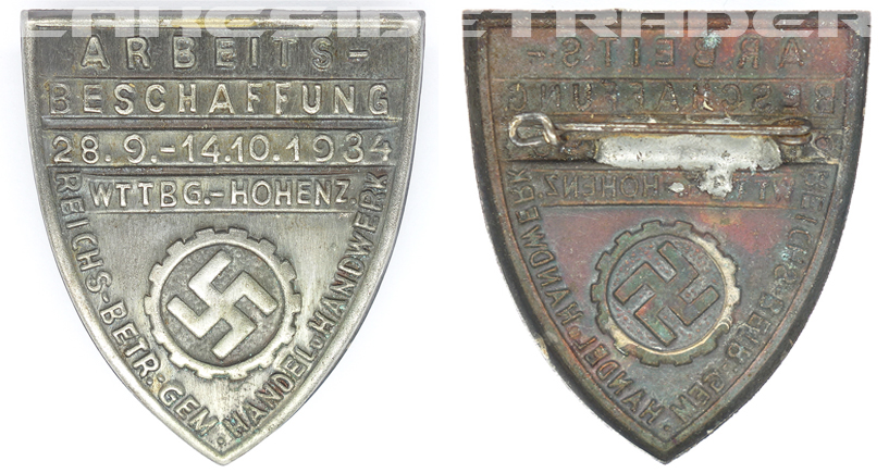 German Labour Front Donation Badge 1934
