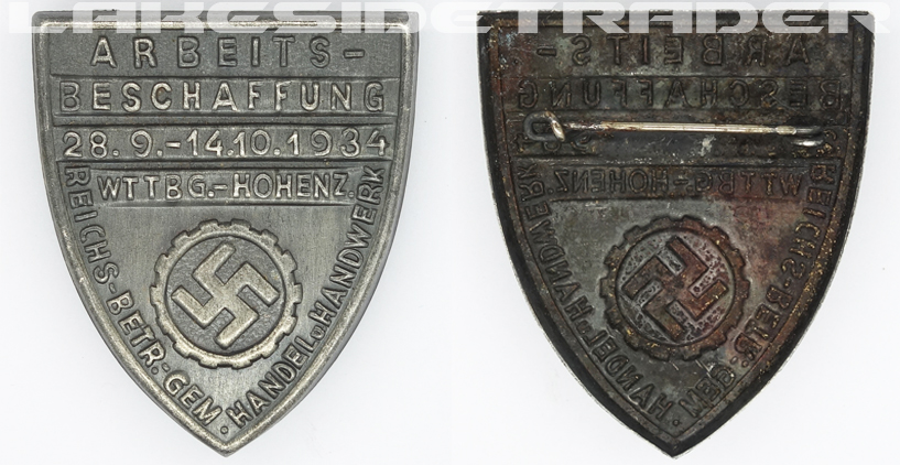 German Labour Front Donation Badge 1934