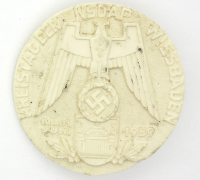 NSDAP Wiesbaden District Council Meeting Badge 1939