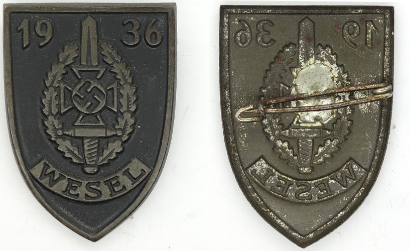 1936 NSKOV Wesel Meeting Badge