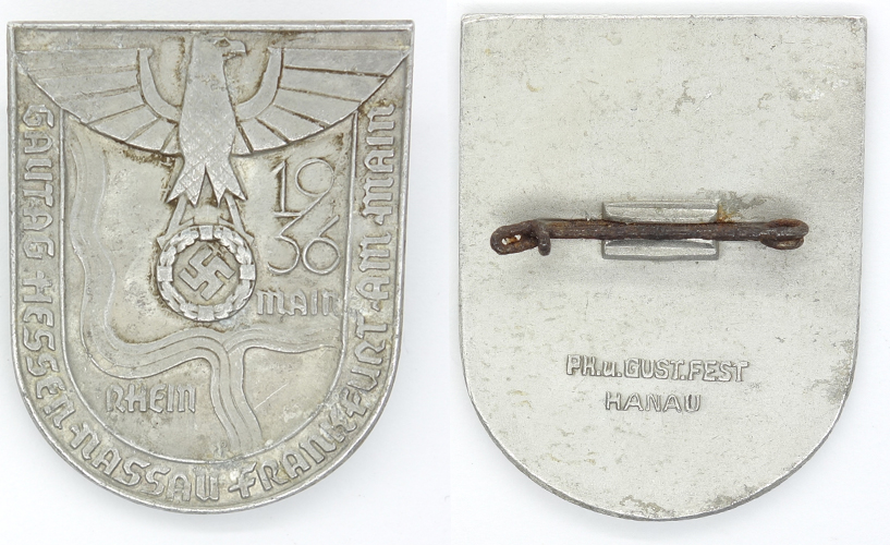 NSDAP Gau Fest Day Badge 1936