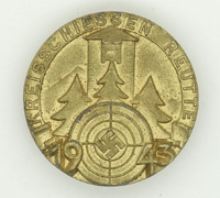 Kreisschiessen Reutte 1943 Shooting Award