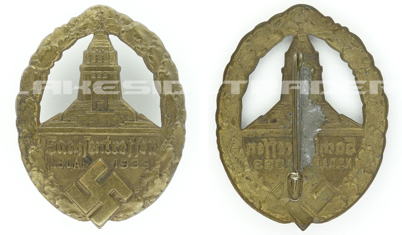 NSDAP Sachsentreffen Badge 1933