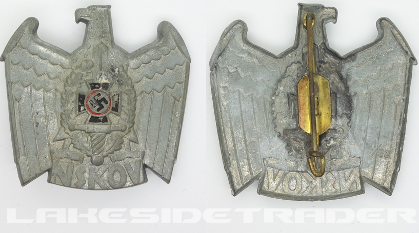 NSKOV Disabled Veterans Organization Cap Badge