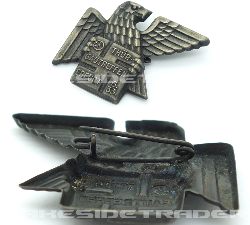 Gau Thüringen - Erfurt Meeting Badge 1933
