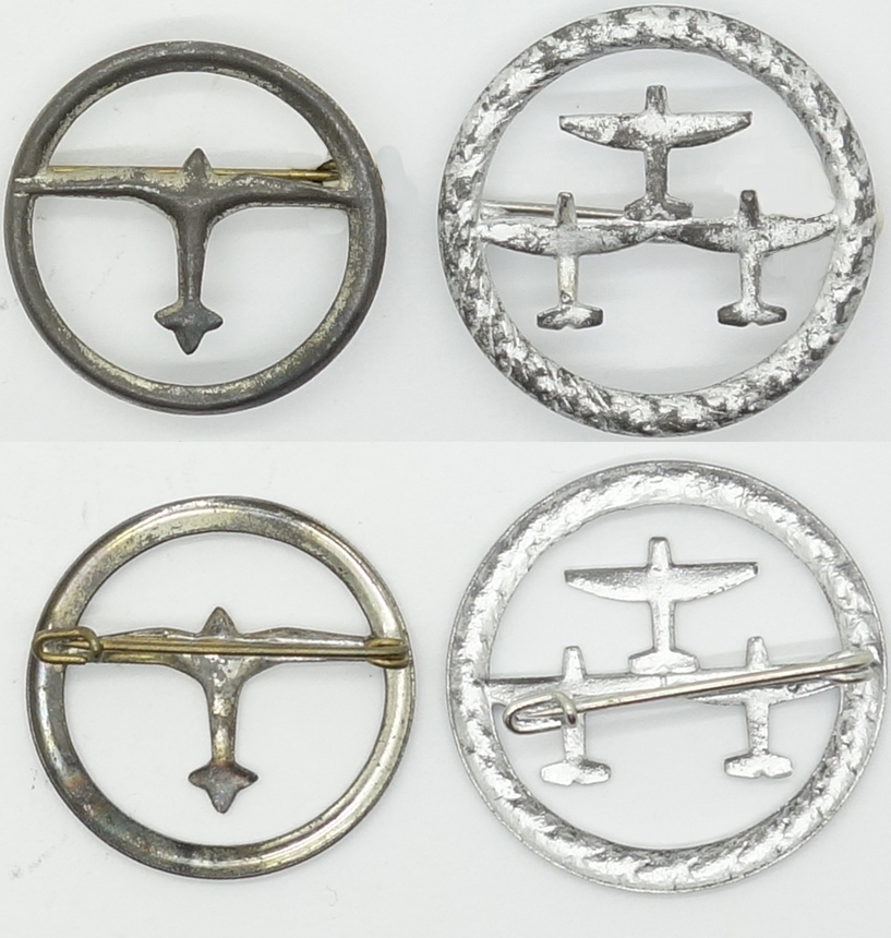 2 Luftwaffe/ Luftschutz Supporter Tinnies