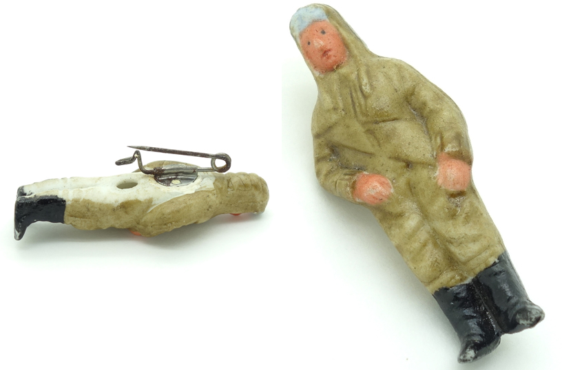 WHW Porcelain Luftwaffe Paratrooper Tinnie