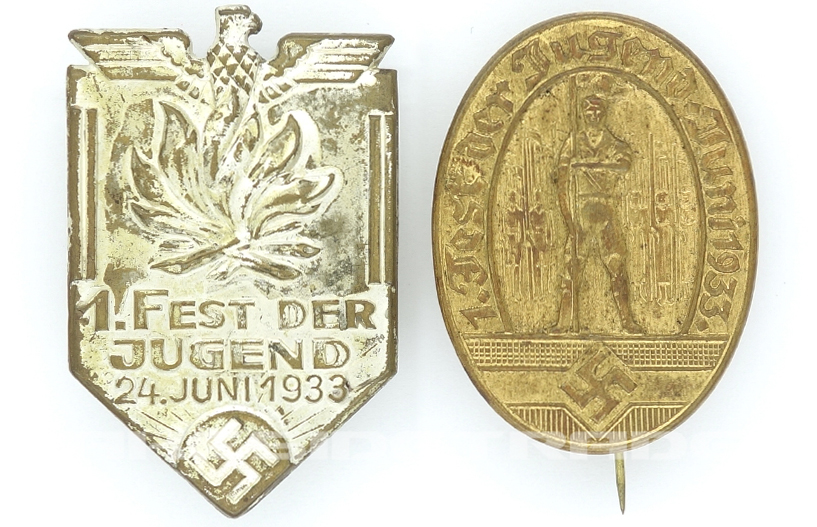 Two HJ Tinnies - 1. Fest der Jugend Juni 1933
