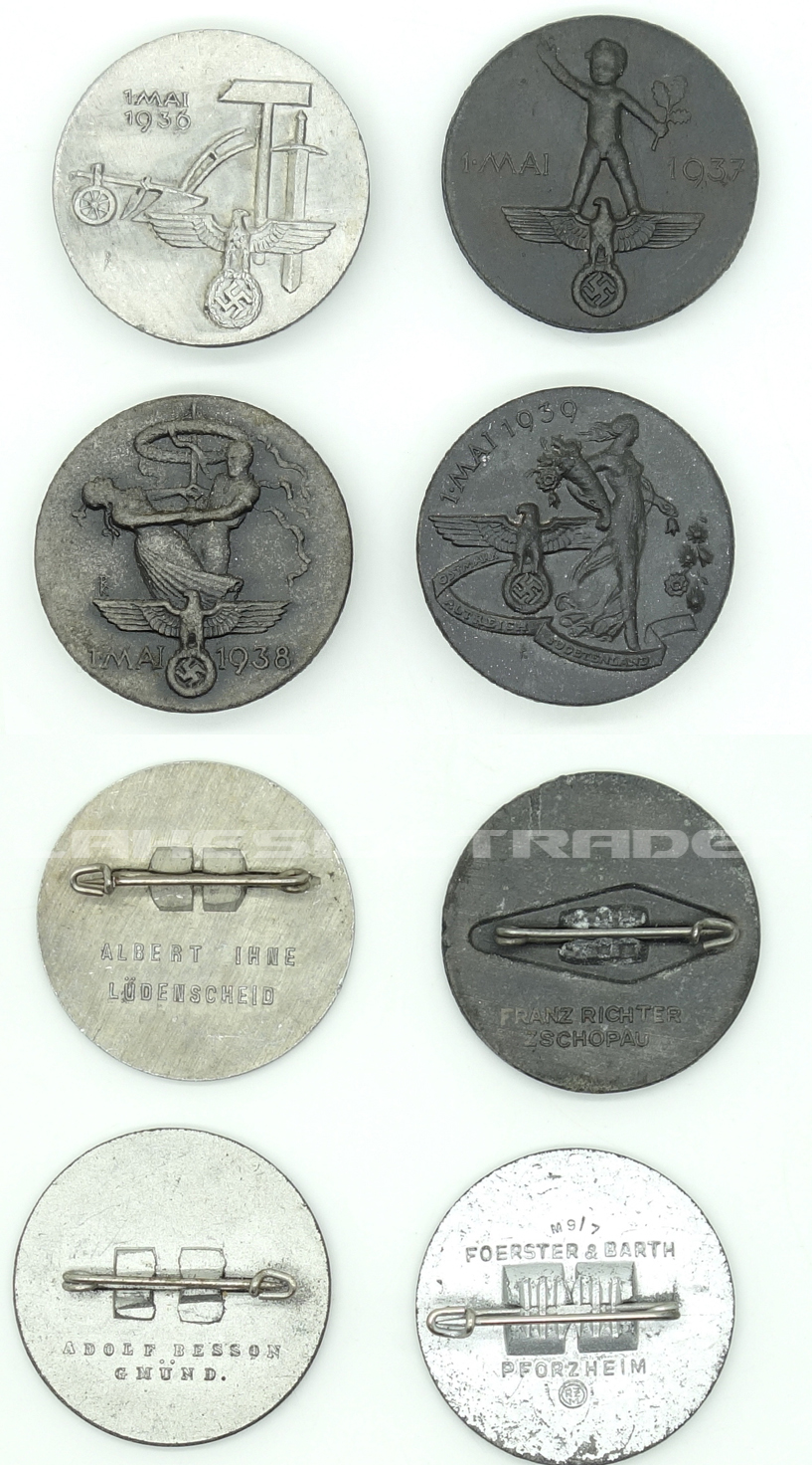 Set of 4 May Day Tinnies