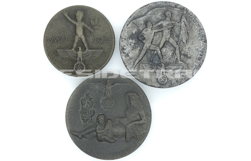 Reichsparteitag/May Day Tinnies 1937,38,39 