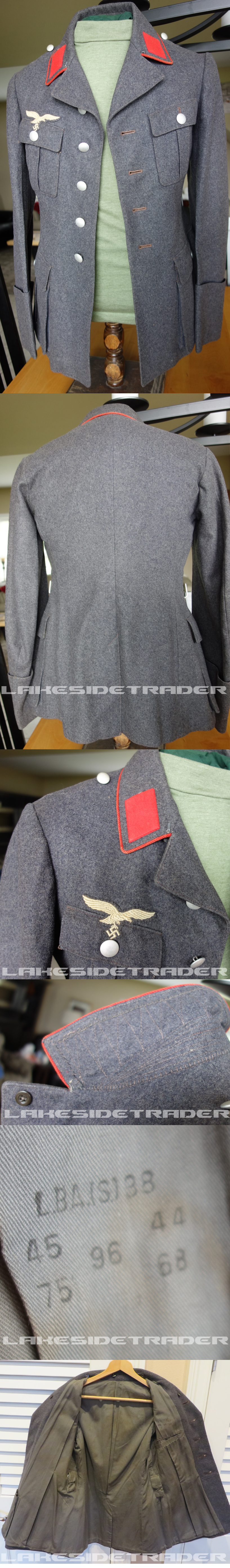 Luftwaffe Flak 4 pocket Waffenrock 