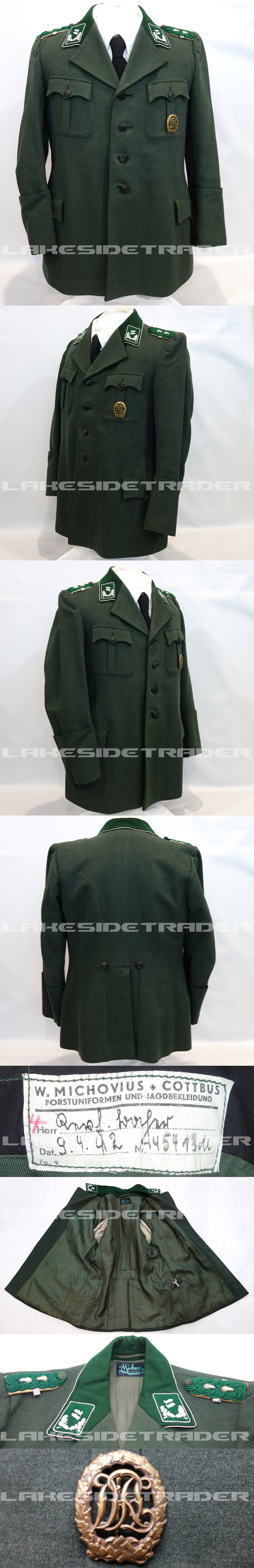 State Forestry Reviertorester Service Tunic 