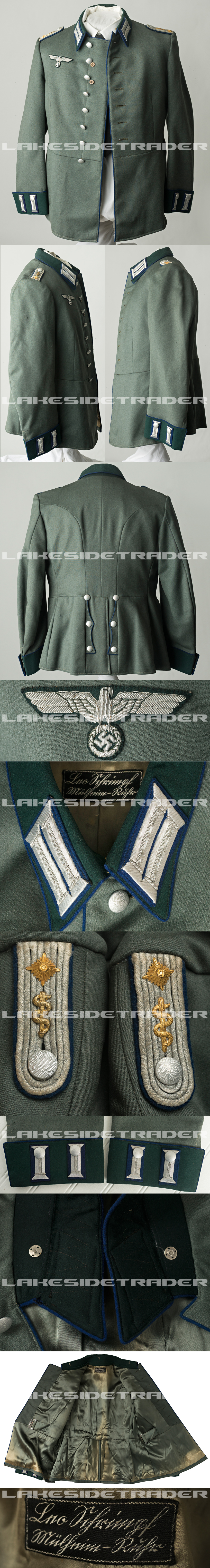Army Medical Oberleutnant M35 Dress Tunic