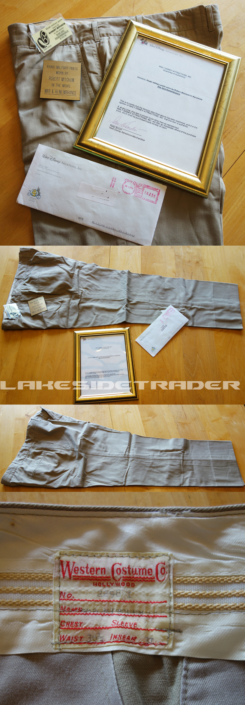 Robert Mitchum's Khaki Pants Worn in War and Remembrance