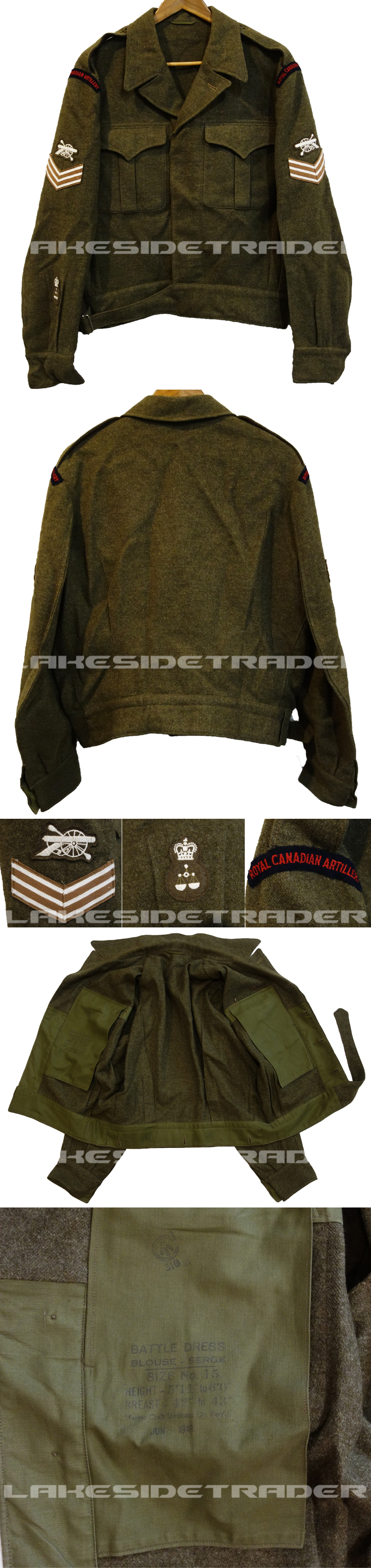 Canada - 1949 Pattern Battle Dress Blouse and Breaches