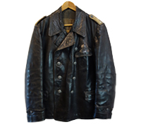 Navy Oberleutnant Leather Deck Jacket 