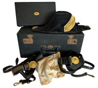 U.S. WWII - Naval Bicorn Hat & Belt Group by HH