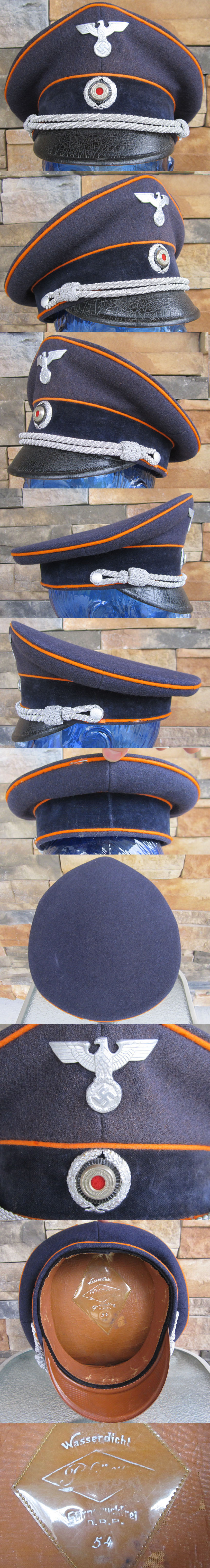 Postal Officials Visor Cap by Peküro