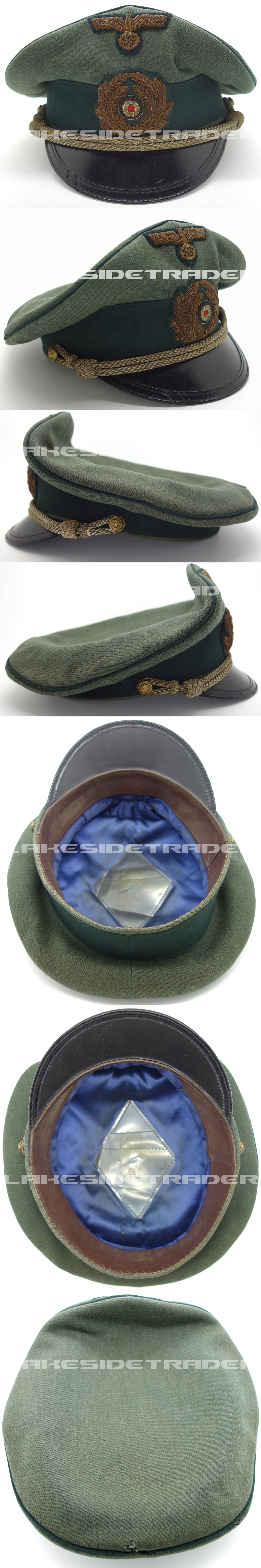 Coastal Artillery Officers Visor Cap