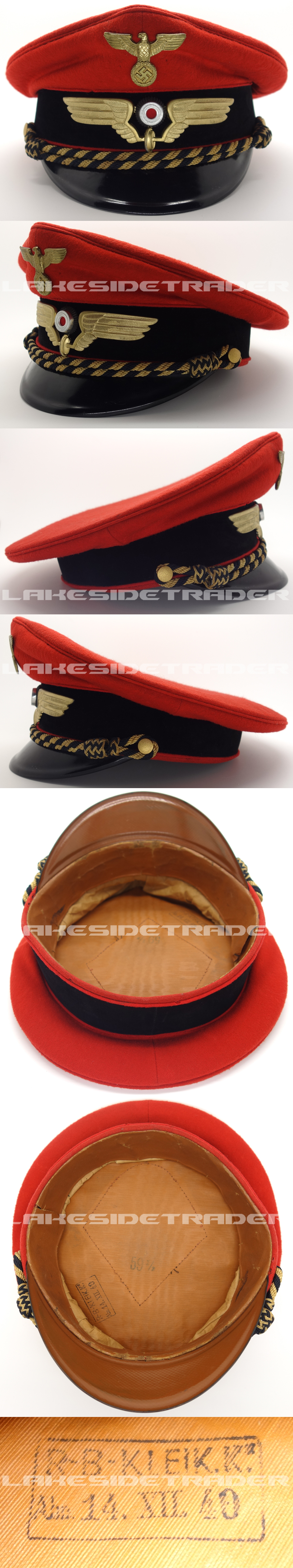 Railway Platform Supervisor Visor Cap