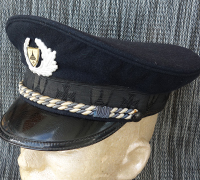 West German Veterans Association Officer Visor