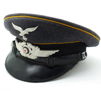 Luftwaffe EM/NCO Flight Visor Cap by Carl Halfar