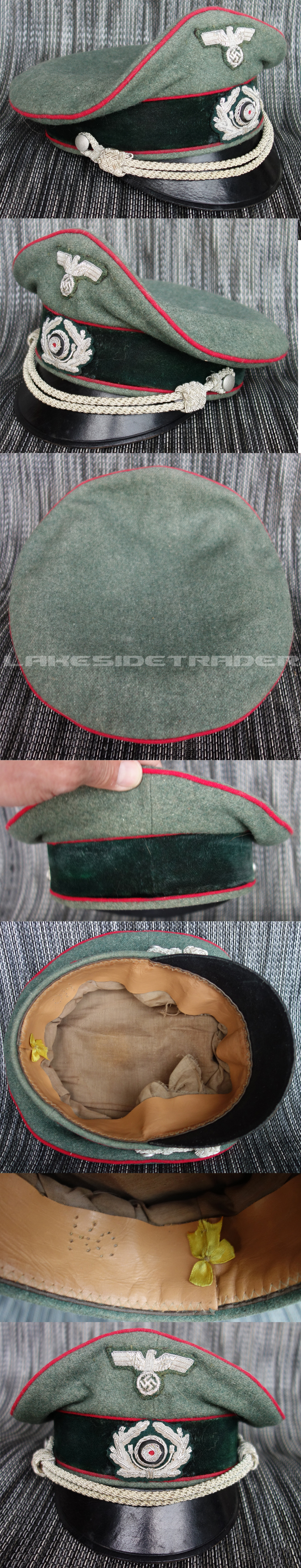 Reenactors Army Artillery Officer Visor